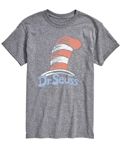 Airwaves Men's Dr. Seuss Logo Vintage Faded Short-Sleeve Graphic T-Shirt