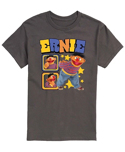 Airwaves Men's Sesame Street Ernie Photos Short-Sleeve Graphic T-Shirt