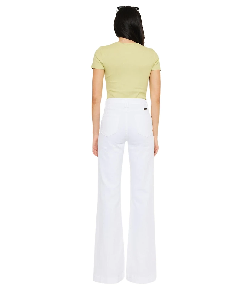 KanCan Women's Sumayyah High Rise Flare Jeans