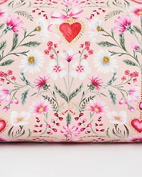 Fable England Women's Floral Heart Cosmetic Pouch