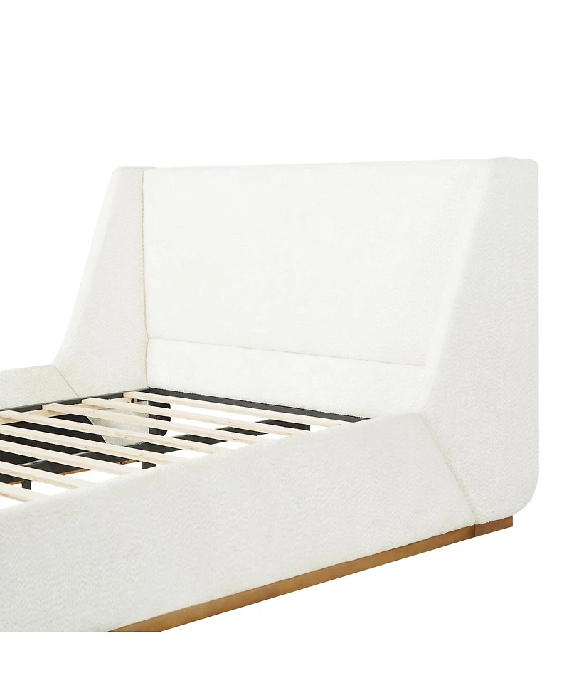 Streamdale Furniture Luxury upholstered bed with wings