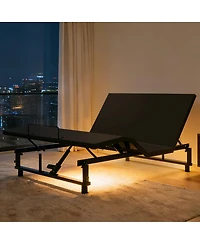 Streamdale Furniture Bed Base with Wireless Remote, Usb Ports and Zero Gravity