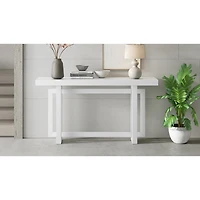 Streamdale Furniture 59.1'' Triple Rectangle Console Table with Pine Veneer and Wood Legs