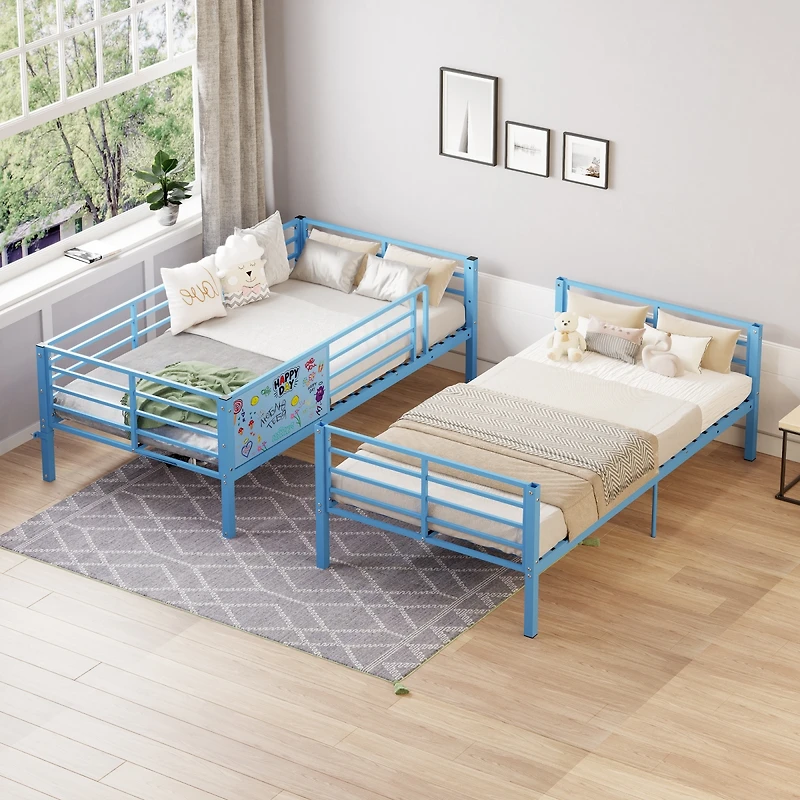 Streamdale Furniture Convertible Metal Bunk Bed for Adults and Kids