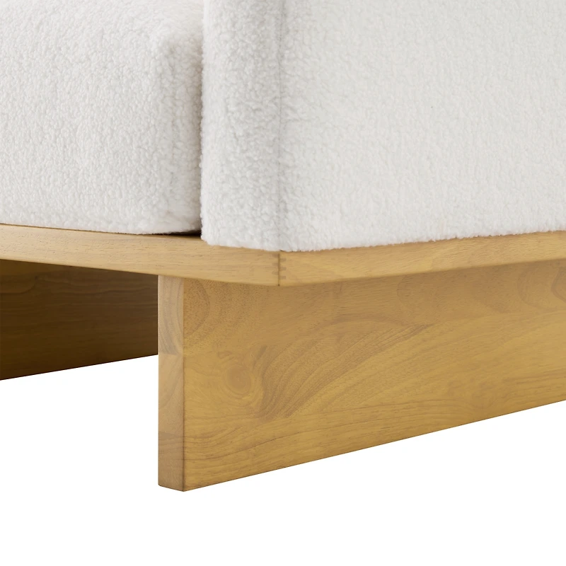 Streamdale Furniture Modern Minimalist Accent Chair with Solid Wood Frame and Soft Cushions