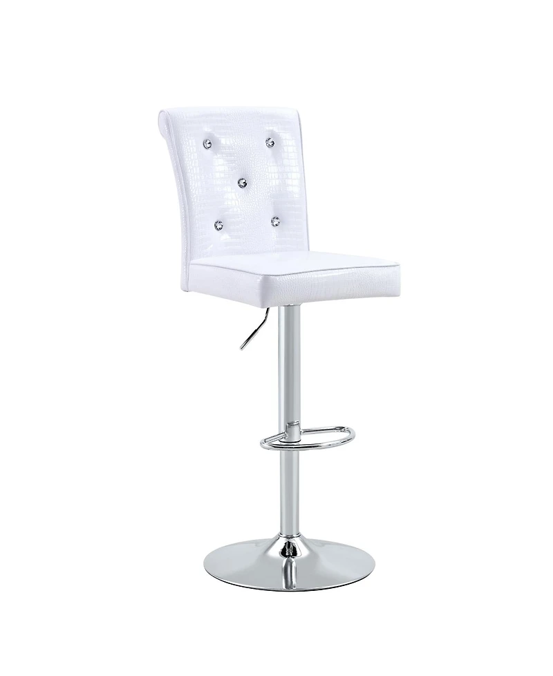 Streamdale Furniture Set of 2 Vintage Crocodile Leather Lift Chairs with Crystal Clasps