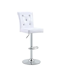 Streamdale Furniture Set of 2 Vintage Crocodile Leather Lift Chairs with Crystal Clasps