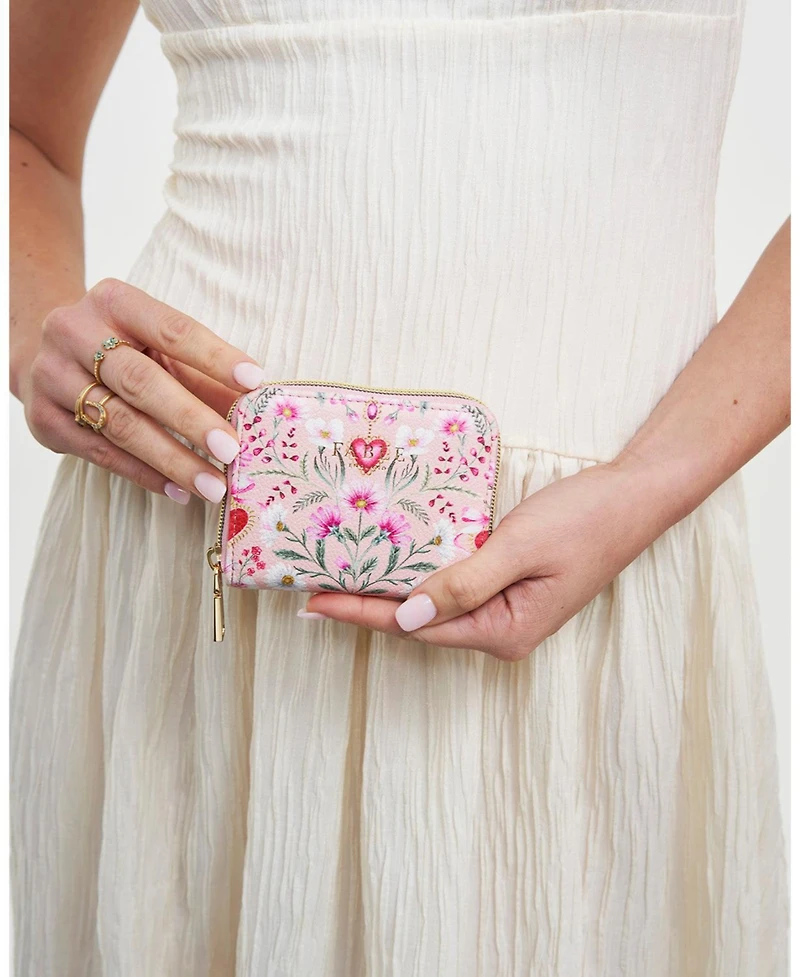 Fable England Women's Floral Heart Purse