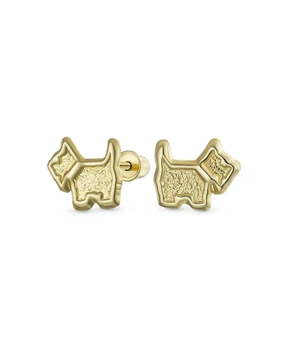 Bling Jewelry Animal Lover Maltese Yorkie Schnauzer Terrier Mini Dog Stud Earrings