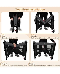 Costway Baby Bassinet Bedside Crib with Changing Table Mattress Detachable Canopy Basket