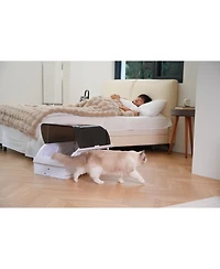 Streamdale Furniture Smart Cat Litter Box Cat Litter Box Wide Opening With Hood