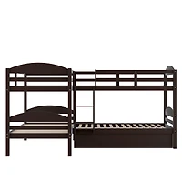 Streamdale Furniture L-Shaped Bunk bed with Trundle