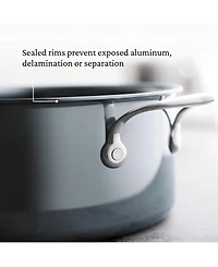 Hestan NanoBond Titanium Stainless Steel 4-Quart Covered Saucepan with Helper Handle