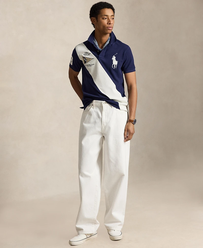 Polo Ralph Lauren Men's Custom Slim-Fit Big Pony Mesh Shirt