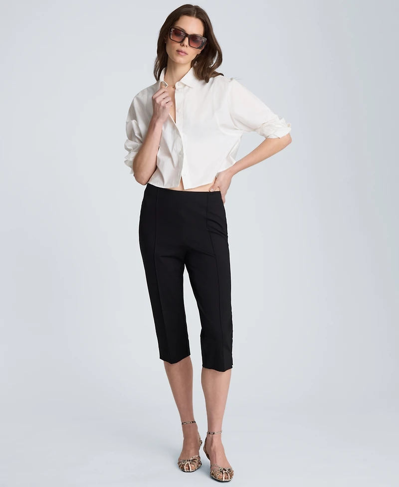 Kenneth Cole Women's Hollywood Mid-Rise Capri Pants