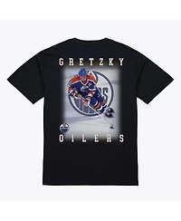 Mitchell & Ness Men's Wayne Gretzky Black Edmonton Oilers Photo T-Shirt