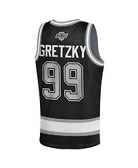 Mitchell & Ness Big Boys and Girls Wayne Gretzky Black Los Angeles Kings Maxxed Out Fashion Basketball Jersey