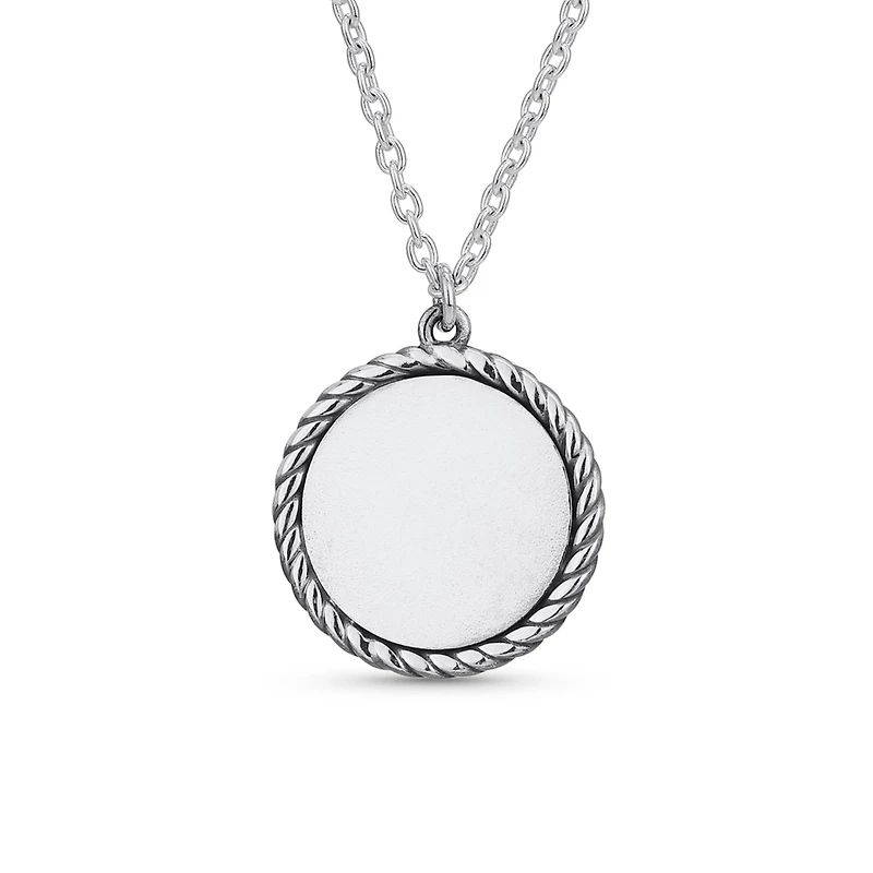 Bling Jewelry Prayer Jesus Medal Pendant Necklace Religious Medallion .925 Sterling Silver