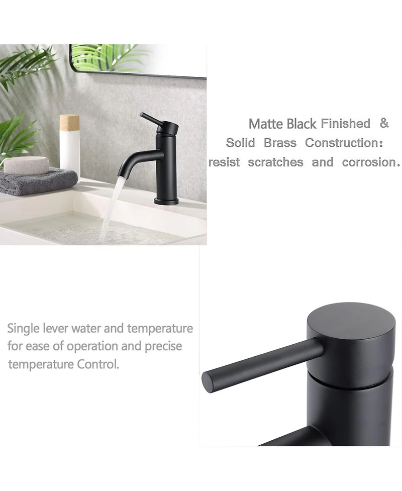 Phying Compliant Single Hole Bathroom Faucet