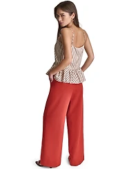 Bcbg Women's V-Neck Stripe Top