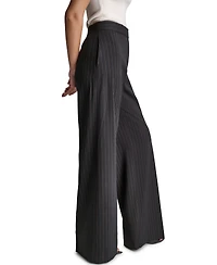Bcbg Women's Pinstripe Full-Length High-Rise Pants