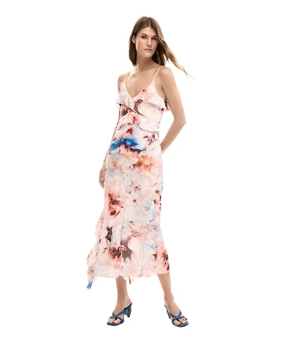 Desigual Women's Floral ruffle dress