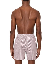 Reiss Men's Bay Seersucker Stripe Swim Shorts