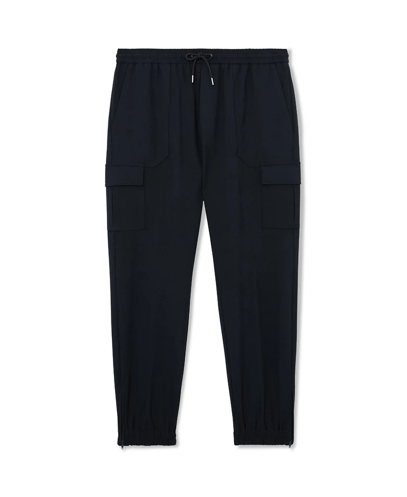 Reiss Men's Hidden Slim-Leg Drawstring Cargo Pants
