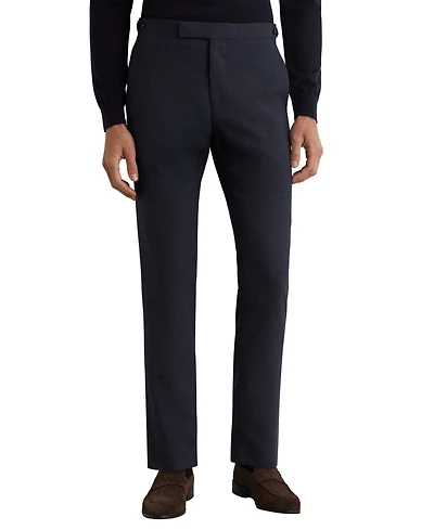 Reiss Men's Fiber Wool Textured Tailored-Fit Pants