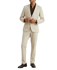 Reiss Men's Gerrard Tailored Fit Textured Jersey Single-Breasted Suit Blazer