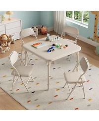 homfan 6 Piece Folding Kids Chairs Set, Children Activity Chairs Set for Dining Room,Daycare,Classrooms