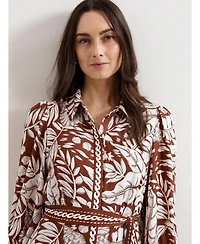 Phase Eight Women's Floral Print Midi Shirt Dress