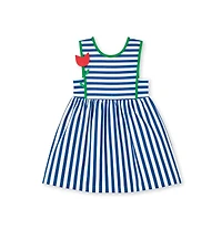 Florence Eiseman Little Girls Stripe Knit Dress With Tulip