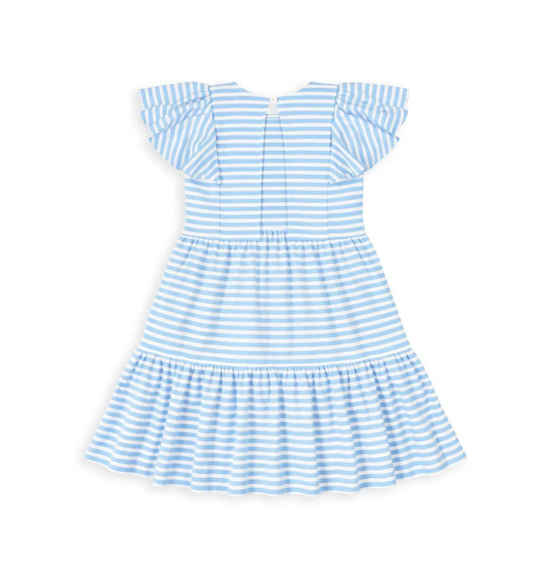 Florence Eiseman Toddler Girl Stripe Knit Dress With Heart Cherries