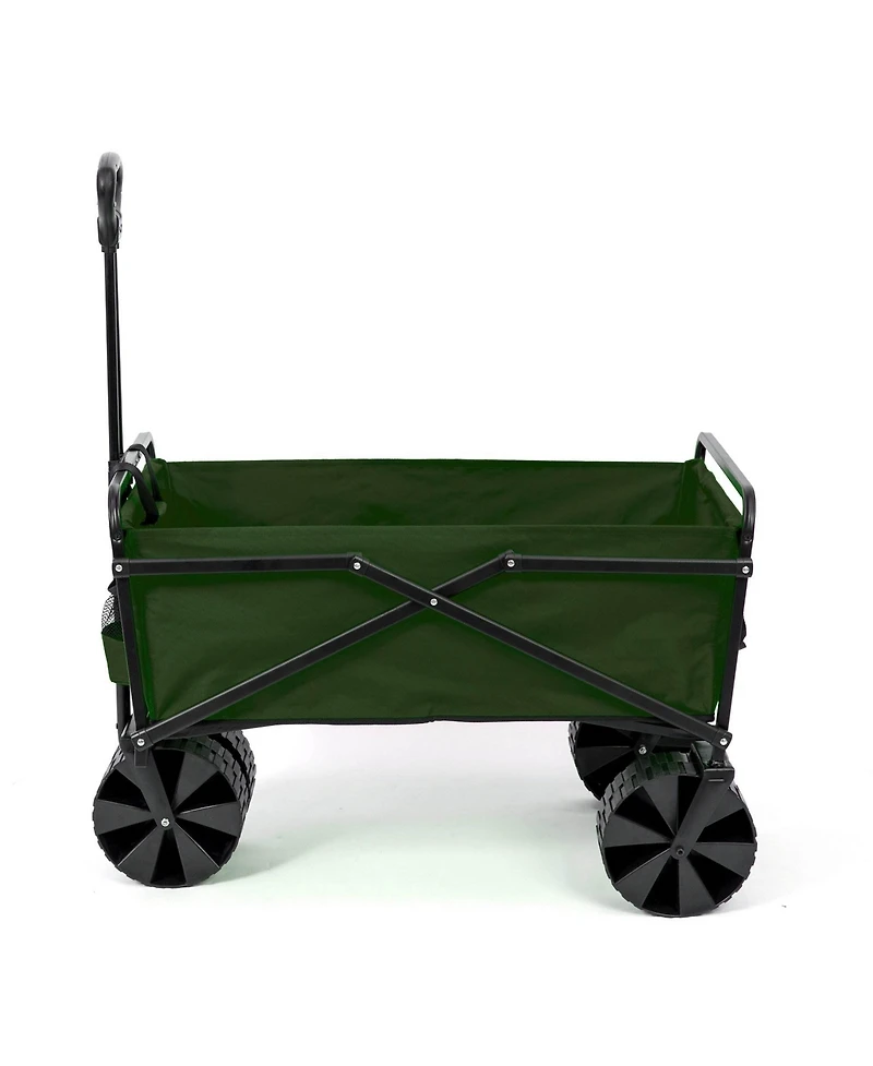 Seina 150lb Capacity Collapsible Steel Frame Outdoor Utility Wagon Cart
