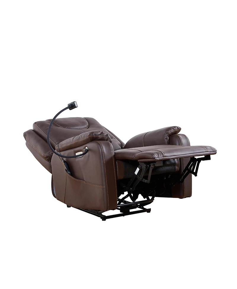 Streamdale Furniture Zero Gravity Power Recliner with Massage, Heat, Usb, and Phone Holder