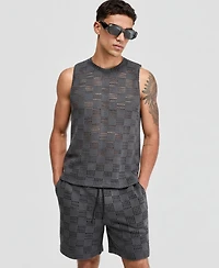 Mode of One Men's Grid Mesh Tank, Macy's Exclusive