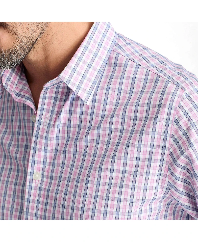 UNTUCKit Men's Regular Fit Long Sleeve Wrinkle Free Dolcetto Shirt