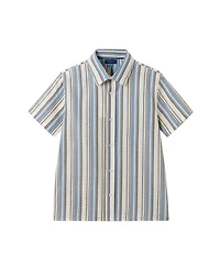 Andy and Evan Boys Stripe Puckered Stripes Buttondown