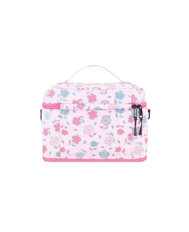 Deux par Deux Little Girl Flowers Charming Spacious Durable Lunch Box