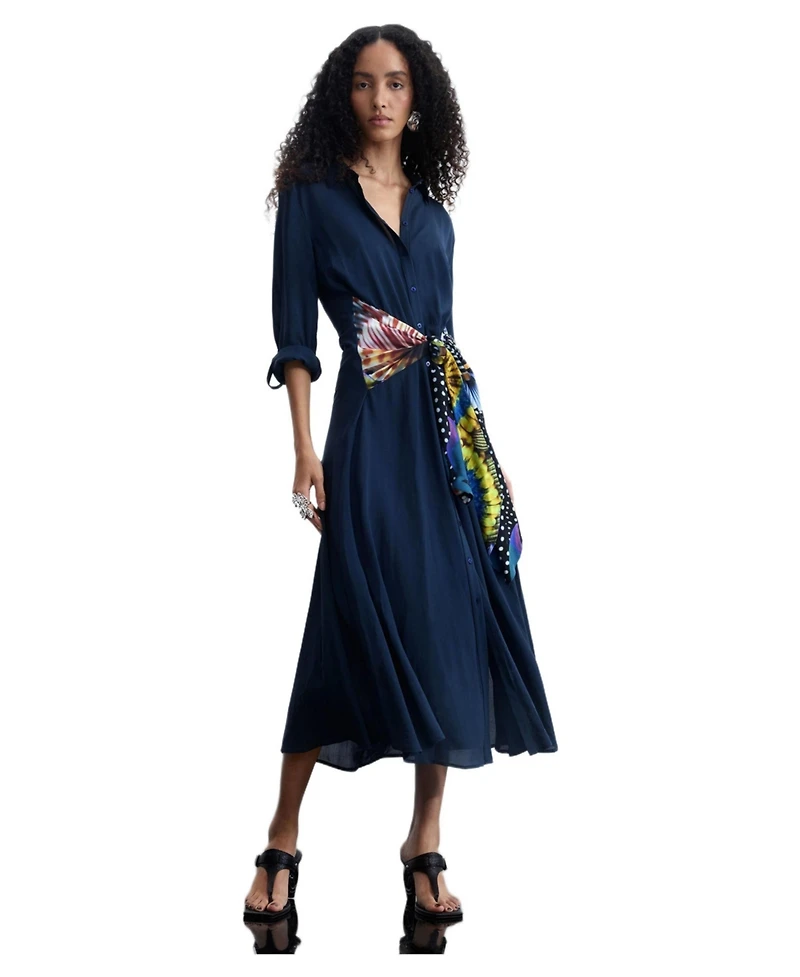Desigual Women's Midi shirt dress
