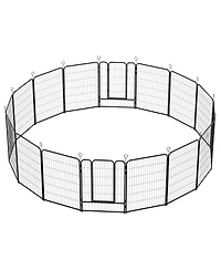 Streamdale Furniture 16-Panel 40-Inch Heavy-Duty Metal Dog Playpen - Indoor/Outdoor Pet Fence