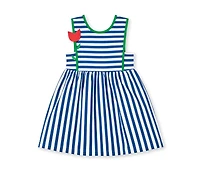 Florence Eiseman Toddler Girls Stripe Knit Dress With Tulip