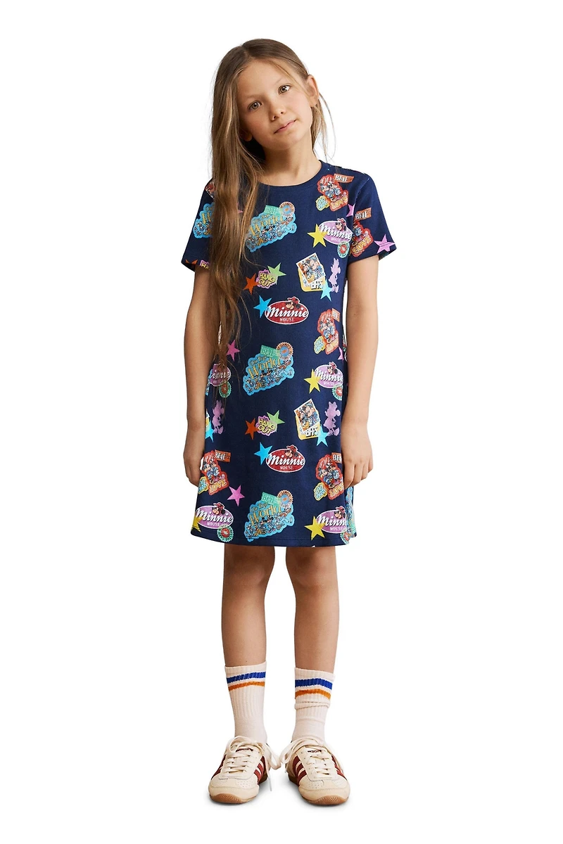 Desigual Girls's Printed Minnie Mouse dress
