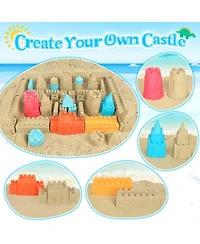 Gnuadz 22-piece Collapsible Beach Sand Bucket Shovels Set Mesh Bag Castle Kit Kids 3-10