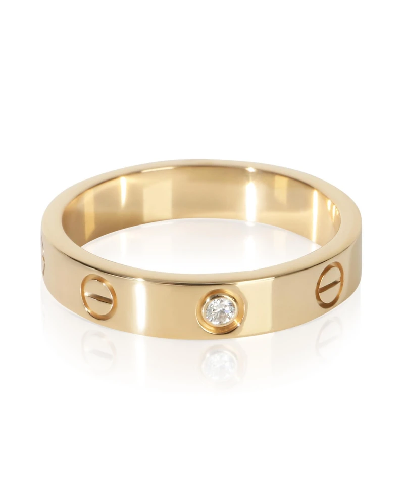 Pre-Owned Cartier Yellow Gold Diamond Small Model Love Ring