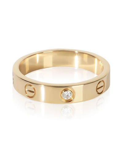 Pre-Owned Cartier Yellow Gold Diamond Small Model Love Ring