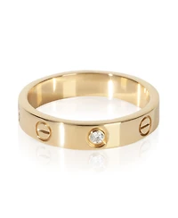 Pre-Owned Cartier Yellow Gold Diamond Small Model Love Ring
