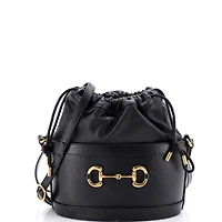 Pre-Owned Gucci Small Horsebit 1955 Bucket Crossbody Bag Leather