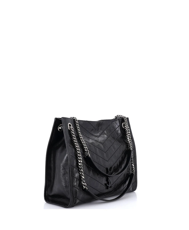 Pre-Owned Saint Laurent Medium Niki Shopping Tote Matelasse Chevron Leather